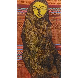 Akram Dost Baloch, 15 x 29 Inch, Oil on Canvas, Figurative Painting, AC-ABD-102